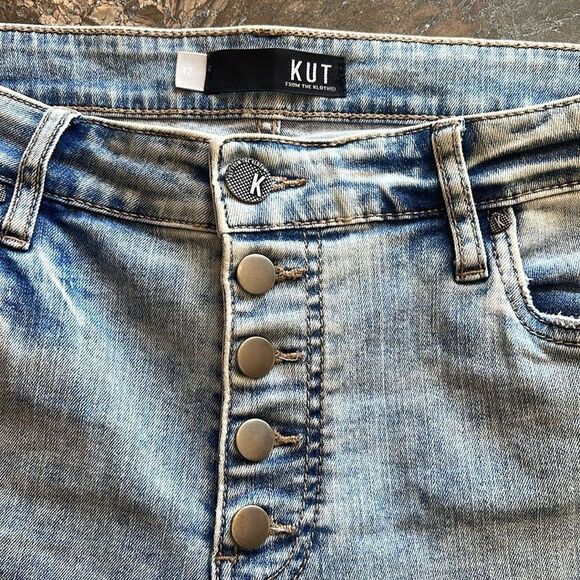 KUT from the Kloth CONNIE  High Rise Ankle Skinny Size 12 - Picture 3 of 15